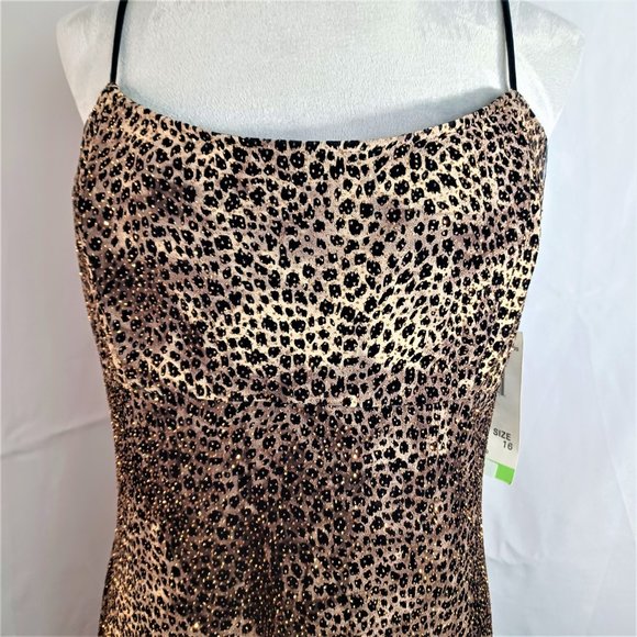 Onyx Nite Full Length Party/Cocktail/Evening Dress Size 16 NWT - Picture 2 of 8